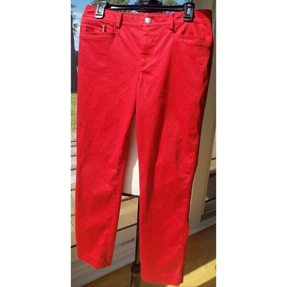 Lauren Ralph Lauren Pants - Lauren Ralph Lauren Pants 8 Womens Stretchy Red Slacks Office Preppy Holidays